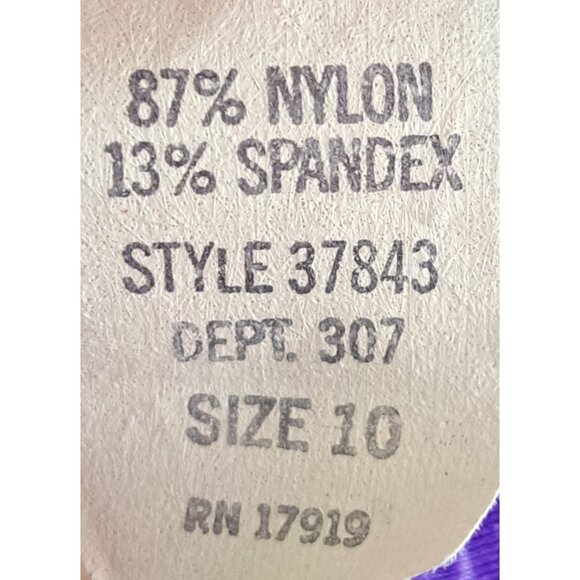 Maxine of Hollywood Women's 10 Blue Floral One Piece Soft Cup Swimsuit - Picture 7 of 8